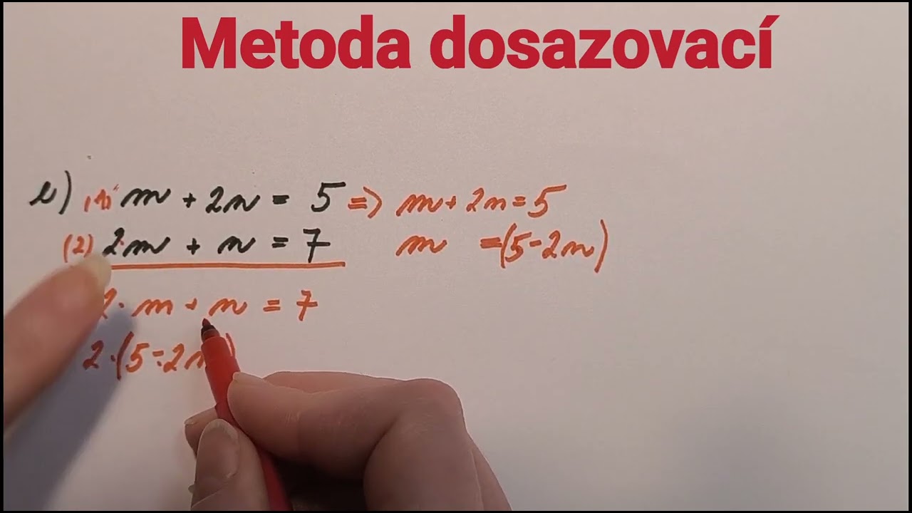Metoda dosazovací - procvičování