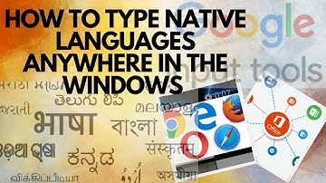 HOW TO TYPE INDIAN LANGUAGES ANYWHER IN THE WINDOWS #tutoriales #windows #google #languages #typing