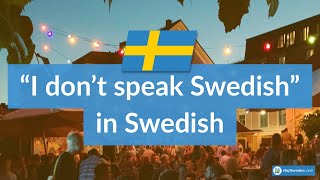 "I don't speak Swedish" & "Do you speak English" in Swedish (Native Swedish Pronunciation) screenshot 4
