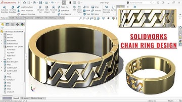 SolidWorks Tutorial | Step-by-Step Realistic Chain Ring Modeling