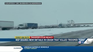 NSP releases name of trooper killed while responding to crash on I-80 near Ashland
