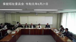 保健福祉委員会：令和元年6月21日⓵