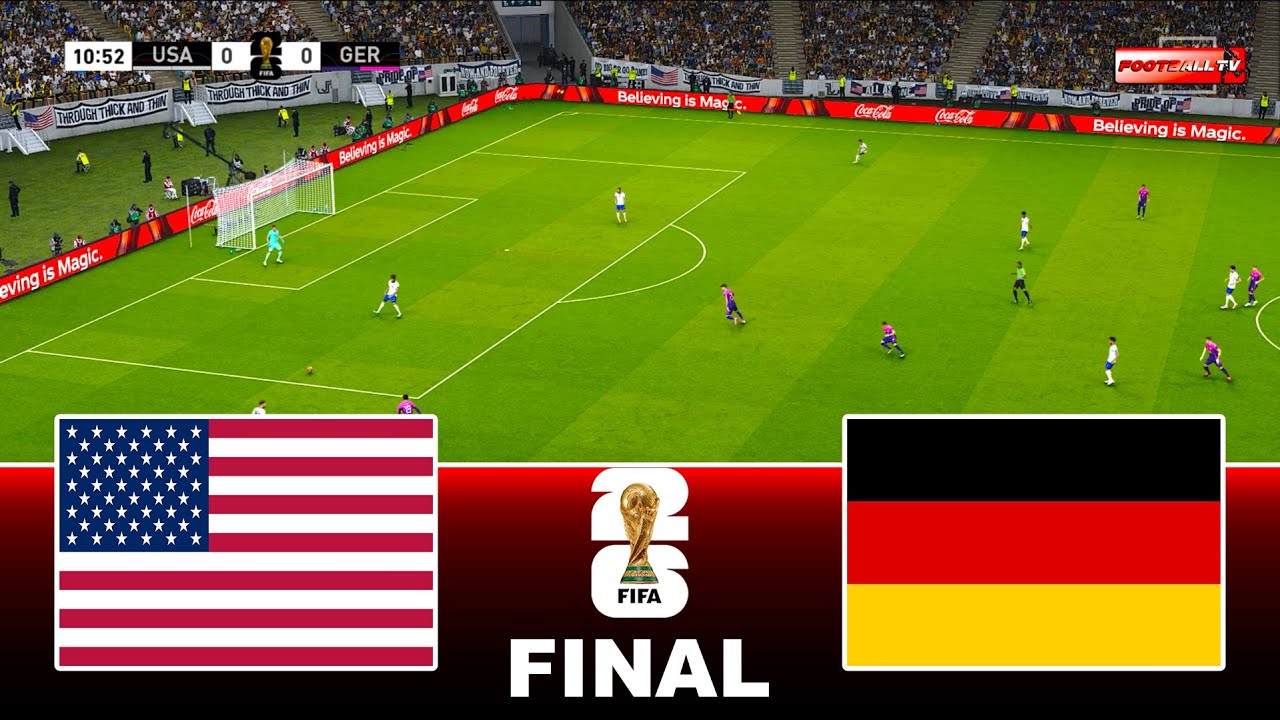 USA vs GERMANY - FINAL FIFA WORLD CUP 2026 | Full Match All Goals | Pes 21 Gameplay Simulation