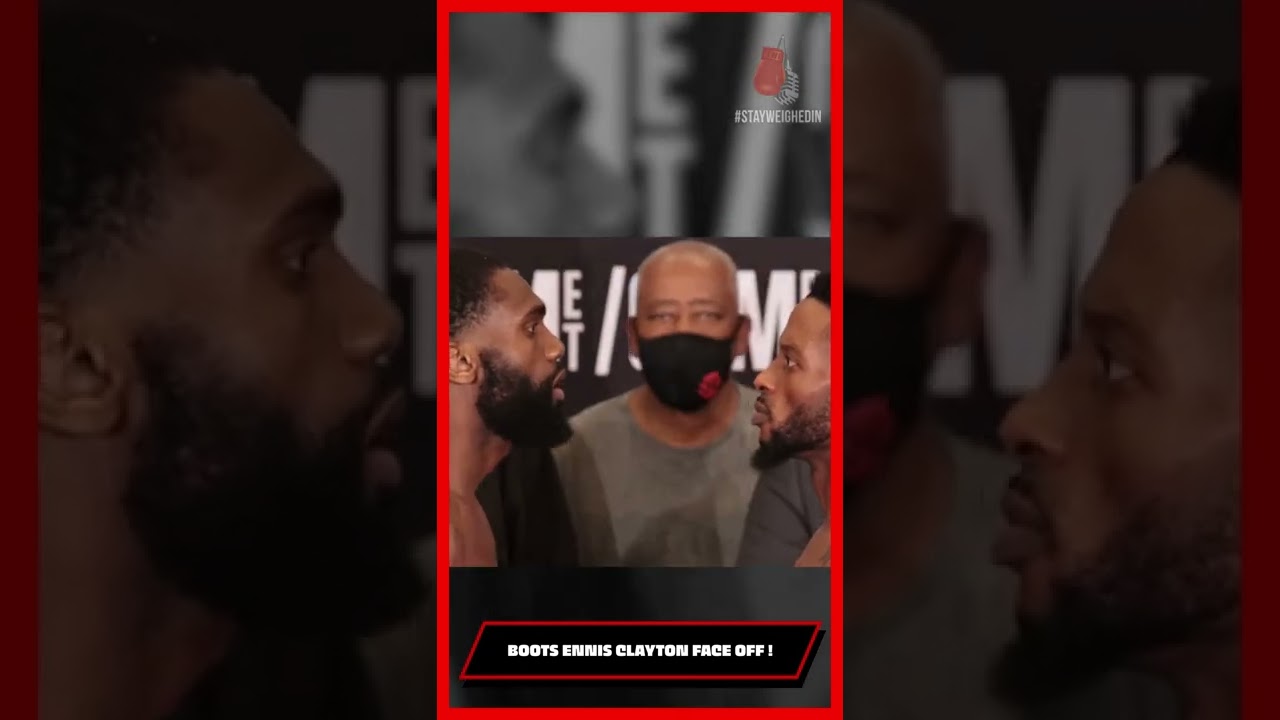 Boots Ennis & Clayton Intense FACE OFF at THE WEIGH IN ! 🥊