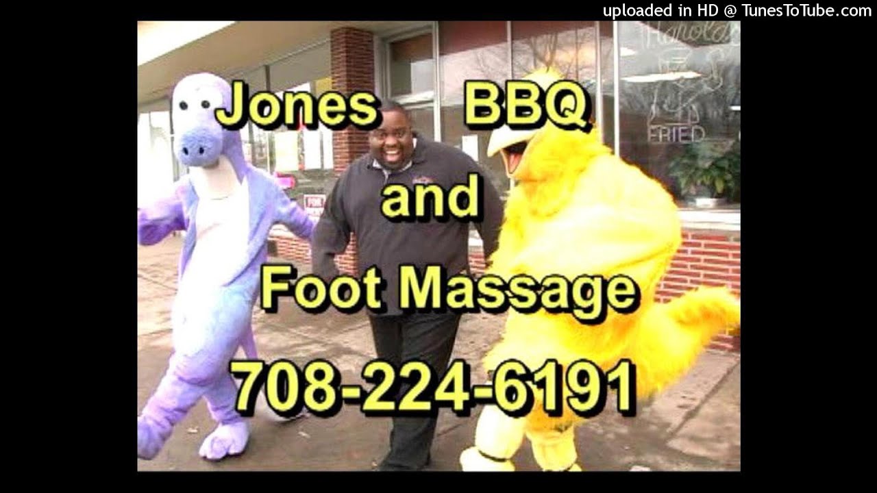 Jones bbq and foot massage menu