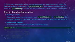 How to Handle JSON Responses in Android: Fixing String Retrieval Issues