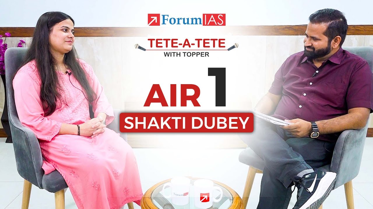 IAS Topper Shakti Dubey | IAS Rank 1 | UPSC Topper2024 | Tete-A-Tete With Topper