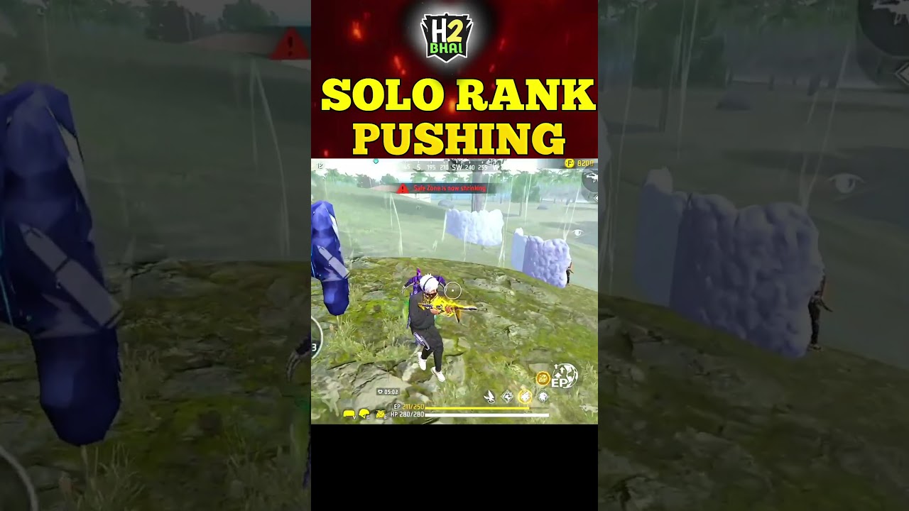 Solo rank push Game Play in rank match Garena free fire