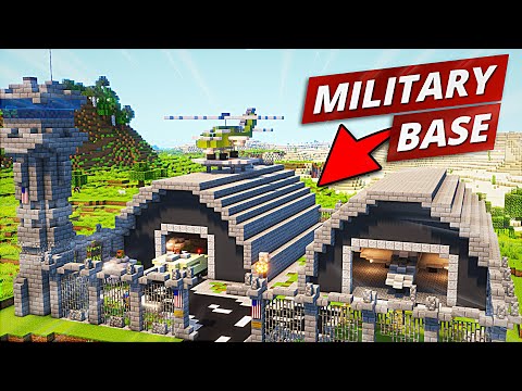 Military Base Idea in Minecraft | Timelapse Animation