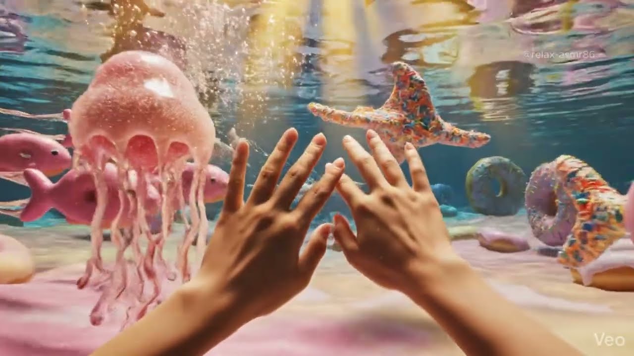 Beautiful ASMR view of the ocean 