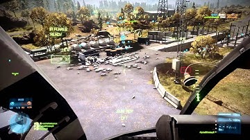 Battlefield 3 Capture the Flag Little Bird Gameplay - Operation Riverside