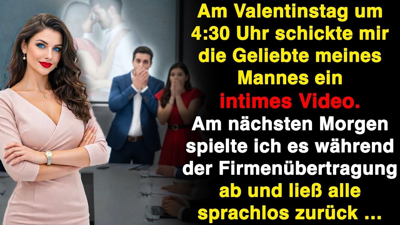 Mitten in der Nacht schickte mir die Geliebte meines Mannes das Video. In der Firma schockte ich!