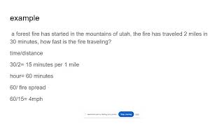Understanding Fire Spread