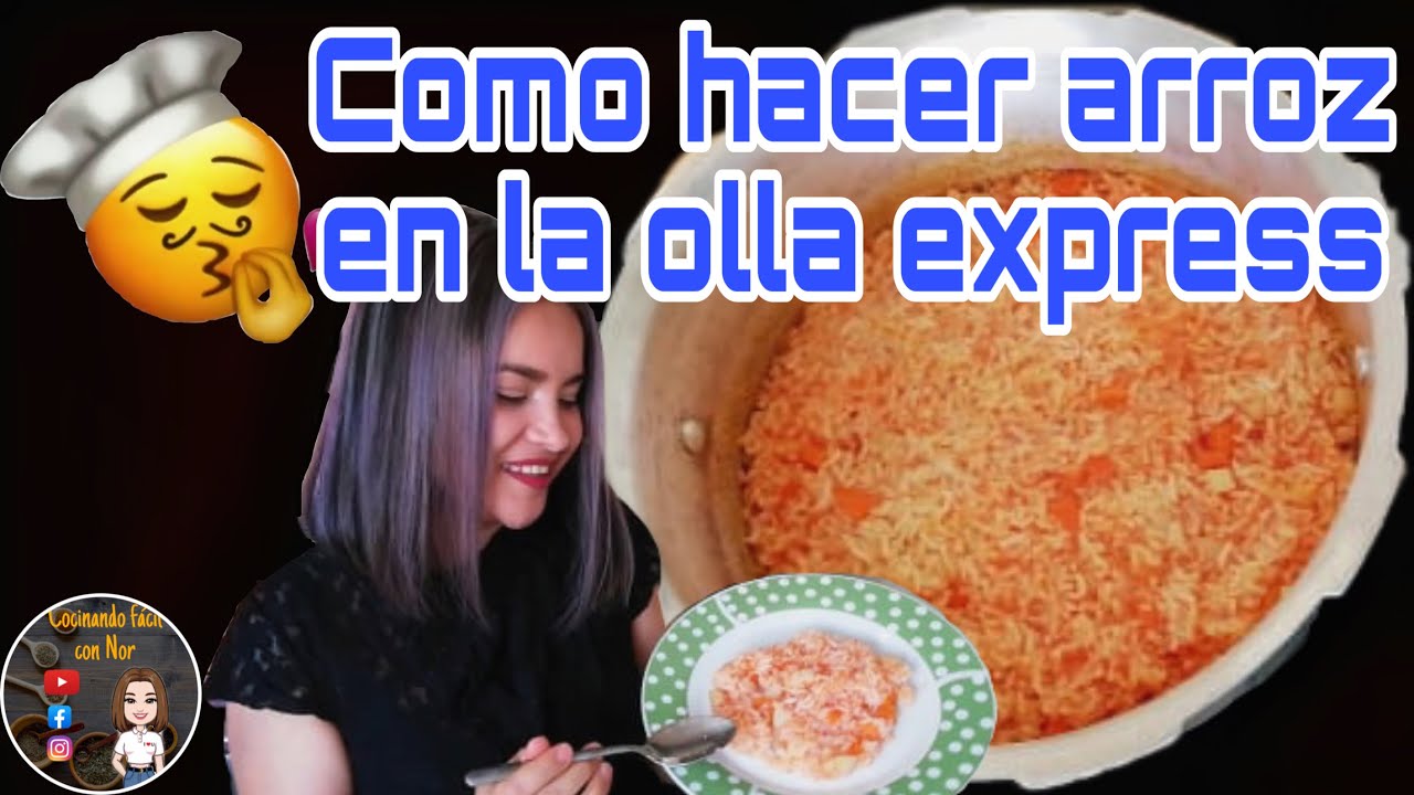 Cómo hacer arroz en la olla exprés 😲👌| fácil y rápido