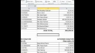 Print sum at the end of each page  step 1 || MS Excel learning tutorial || Onu IT