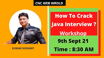 Java workshop by Kumar Sir | CNC WEB WORLD
