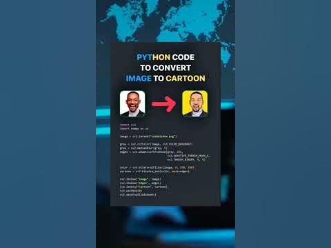 Python code to convert image to carton #programming #python # ...