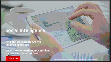 Oracle Social Intelligence Part 1