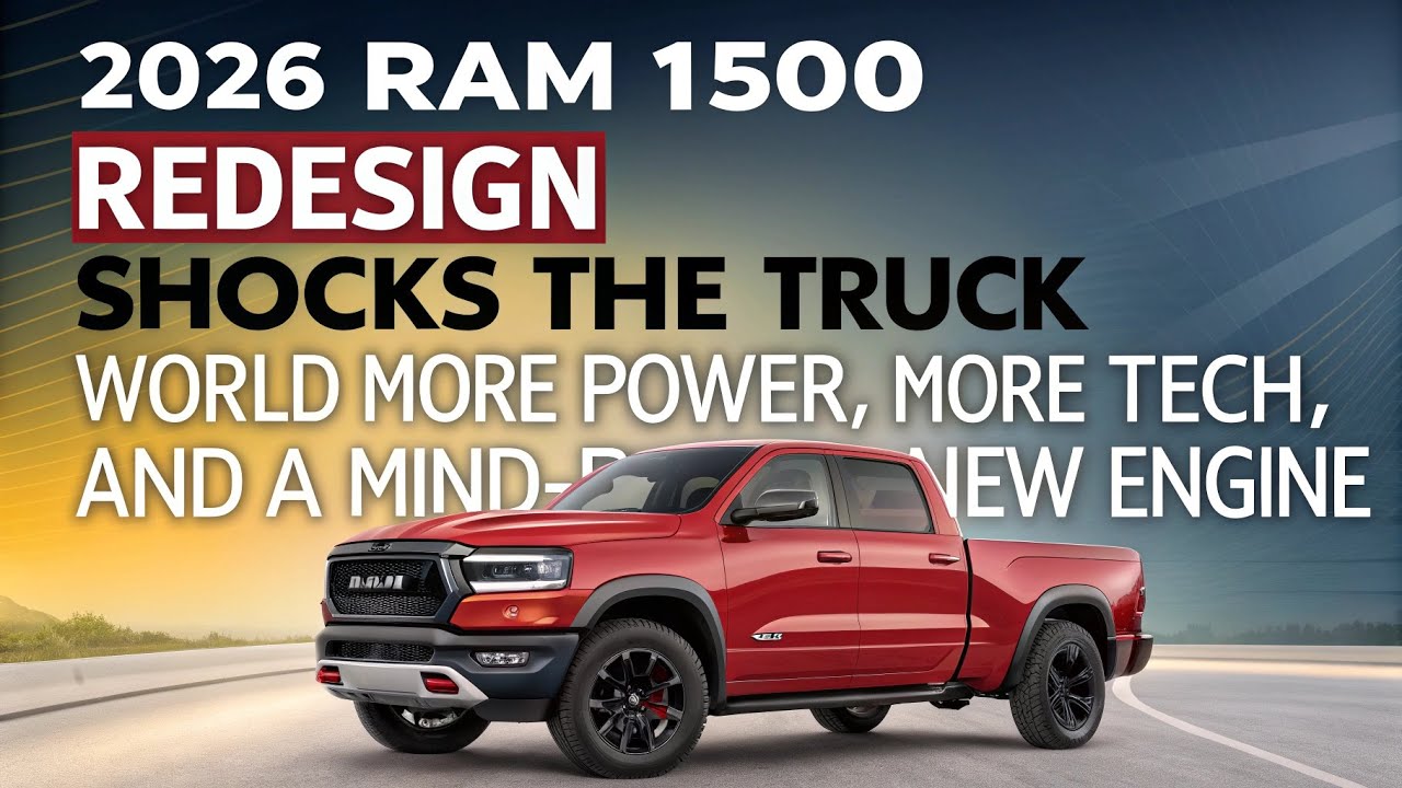 2026 RAM 1500 Redesign SHOCKS the Truck World — More Power, More Tech ...