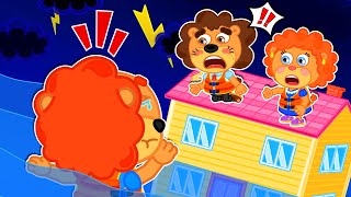 Lion Family | Learn Weather and Natural Disasters - Outdoor Safety Tips for Kids | Cartoon for Kids