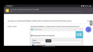 simulation of push button and led interface with arm controller and proteus