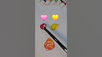 Colour mixing 🩷+💛Satisfying #colormixing #oddlysatisfying #whitepaint #tappingsounds #asmr #asmrart