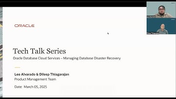 Exadata and Base Database Tech Talk - March 5, 2025 : Managing DR