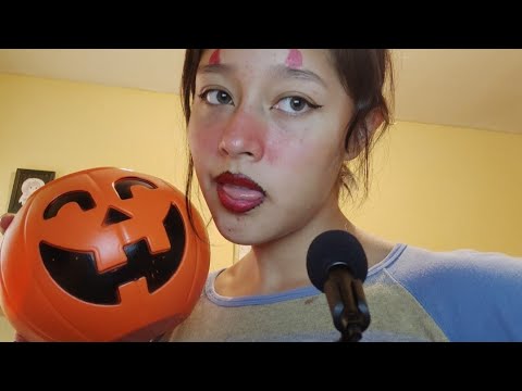 ASMR Mejor Amiga TE MAQUILLA para HALLOWEEN+AFIRMACIONES POSITIVAS |DOING YOUR FAST HALLOWEEN MAKEUP