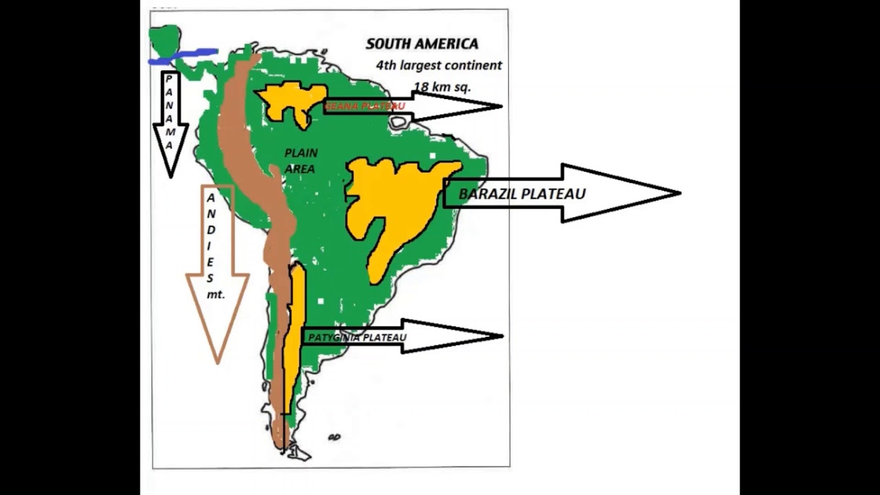 Plateaus of South America (physical features ) 2