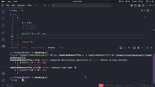 C programming swapping