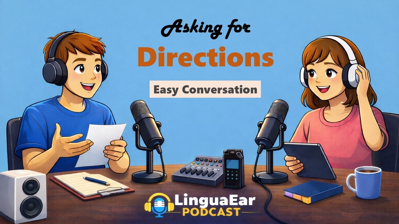 How to Ask for Directions in English | Easy English Conversation ...