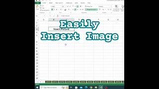 Insert Image in Excel Cell - #youtubeshorts