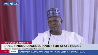 Pres. Tinubu Urges Support For State Police