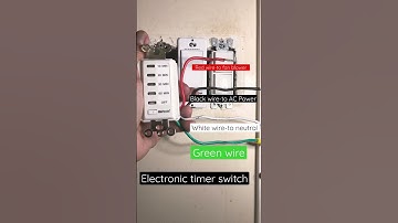 How to install an electronic timer switch for the bathroom exhaust fan blower