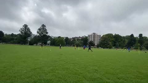 Overlap Run To Cross & Finish | Football Drill