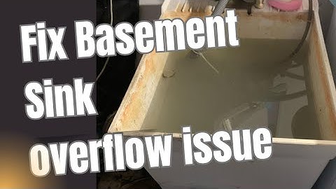 How to fix basement sink overflow issue without cutting drainage pipe | $50 fix 