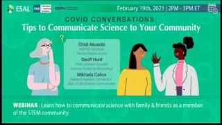 Covid Conversations: Tips to Communicate Science to Your Community