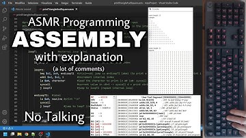 ASMR Programming - ASSEMBLY Triangle and Square Generator - No Talking