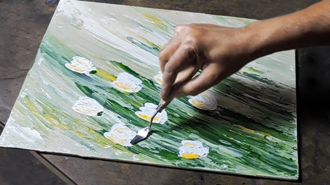 Featured image of post Youtube Acrylic Painting Palette Knife / Tanja bell how to paint white blossom tutorial palette.