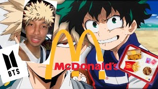 Bakugo and Deku go to Donald’s to get a BTS meal(my hero academia)