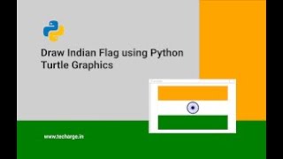 Draw Indian Flag Using Python   #happyindependenceday #15august