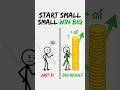 He Started With Just $1… Look What Happened 📈 #broken #motivation #finance #facts #money #animation