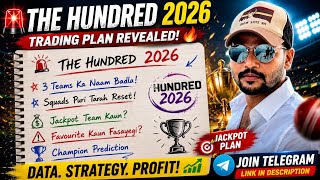 The Hundred 2026 Prediction 🏆 | All 8 Teams Analysis, Winner Prediction & Jackpot Team | D Company