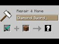 What if I combine diamond sword &amp; dirt???