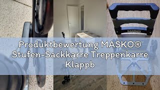 Produktbewertung Masko Stufen-Sackkarre Treppenkarre Klappbar 80 Kg Tragkraft 3X3 Treppensteiger In