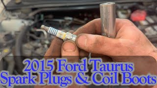 2015 Ford Taurus 3.5L Non Turbo Tune Up! Spark plugs and Coil Boots
