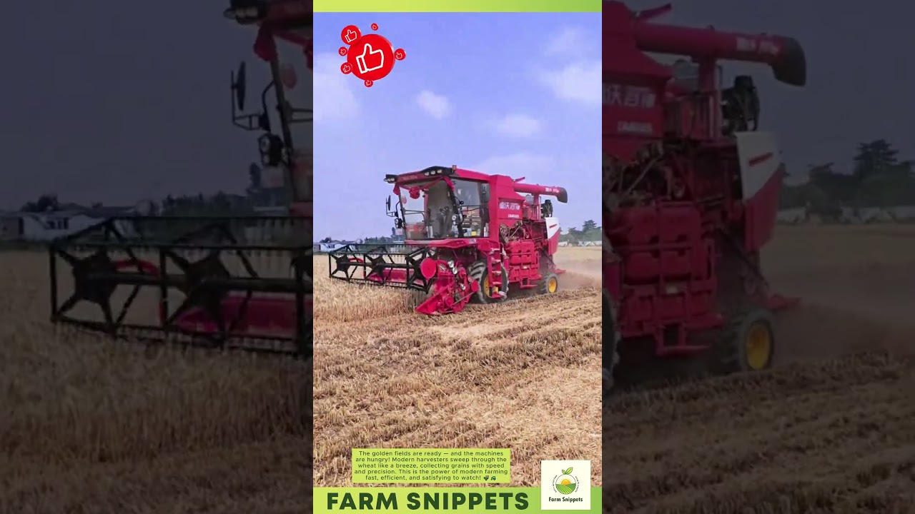 Wheat Harvest in Full Swing!🌾 Machines Make It Look Easy! 🚜🔥 