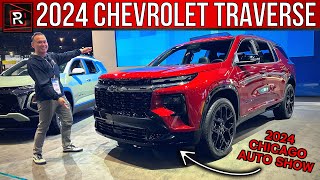 The 2024 Chevrolet Traverse RS Is A Sleeker \& Sportier Looking 3-Row Family Hauler