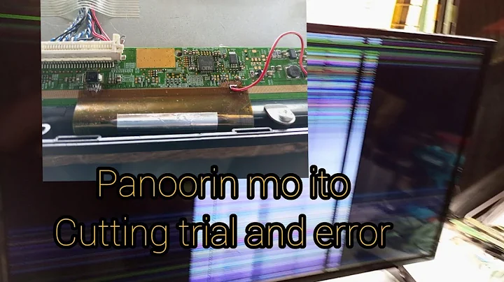 LED Tv ace 32 inches repair, No Display Good backlight (CUTTING METHOD)