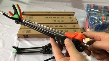 Gác cần inox handing giá rẻ dài 2,1m và các phụ kiện khác: ngoe đầu cần, bánh cuốn trục ...